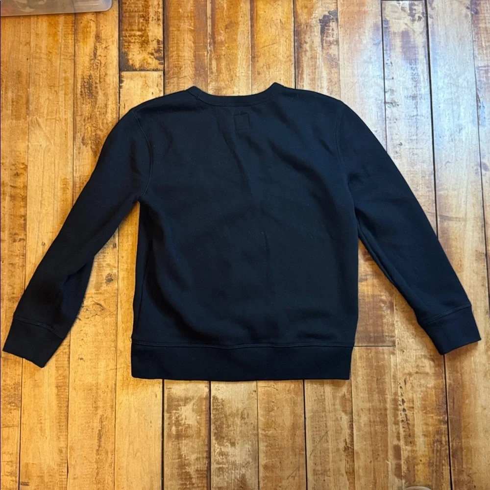 GAP Sweatshirt black size Large cotton crewneck space